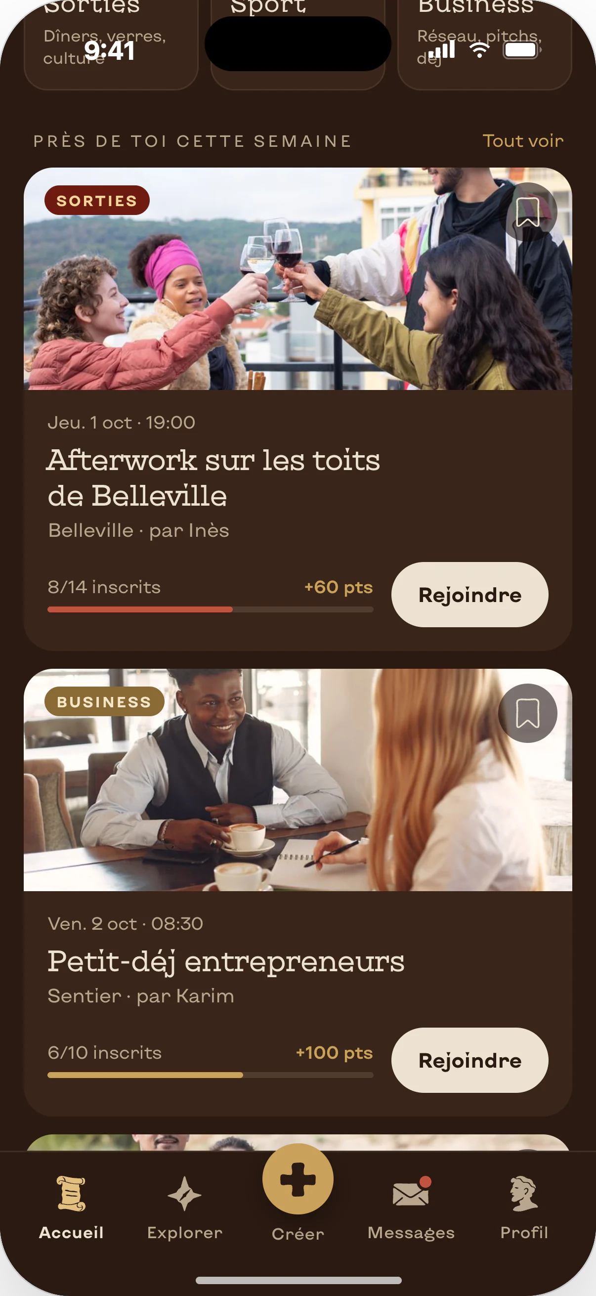Accueil, activités