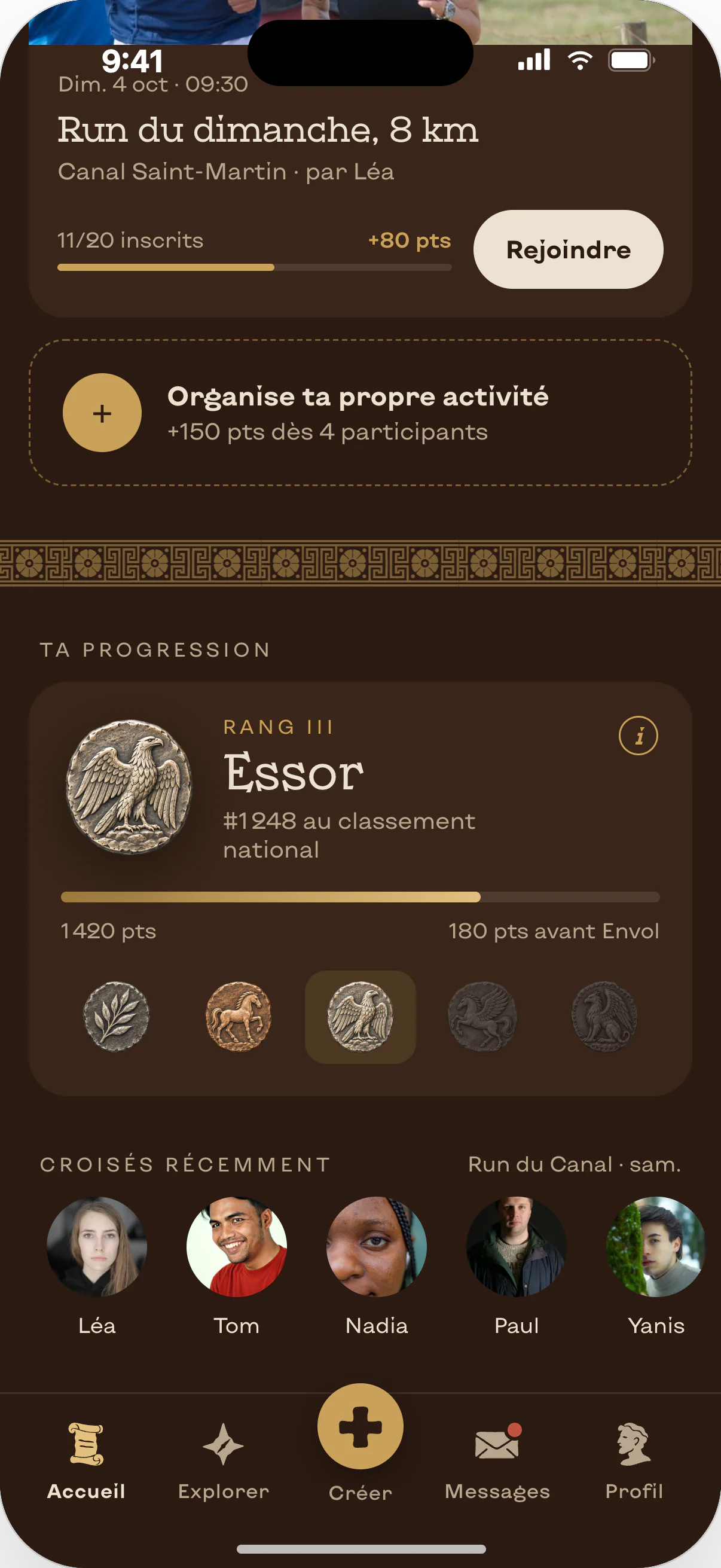 Accueil, souvenirs