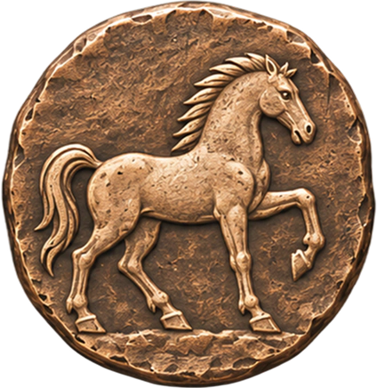 Médaille de rang Élan, en bronze