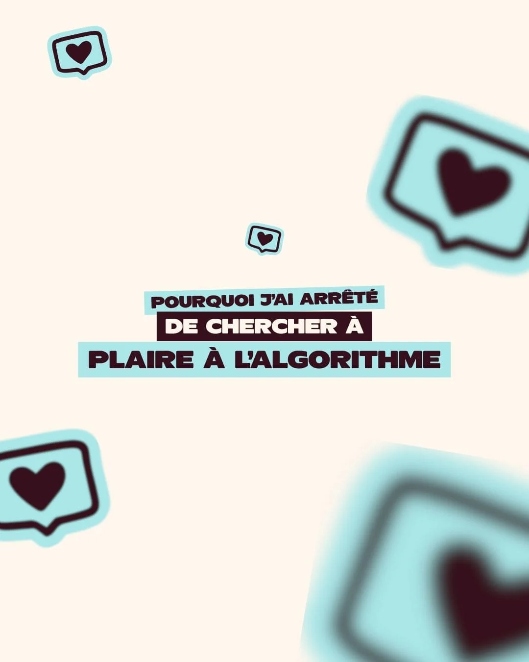Story Instagram Aurélia Rich : pourquoi j'ai arrêté de chercher à plaire à l'algorithme