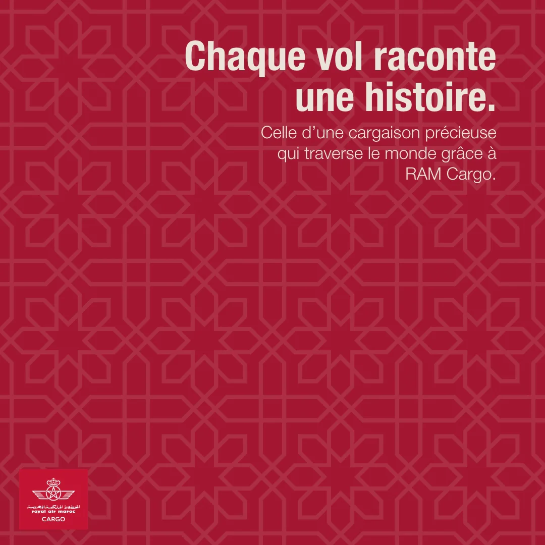 Post Royal Air Maroc Cargo : chaque vol raconte une histoire, motif zellige