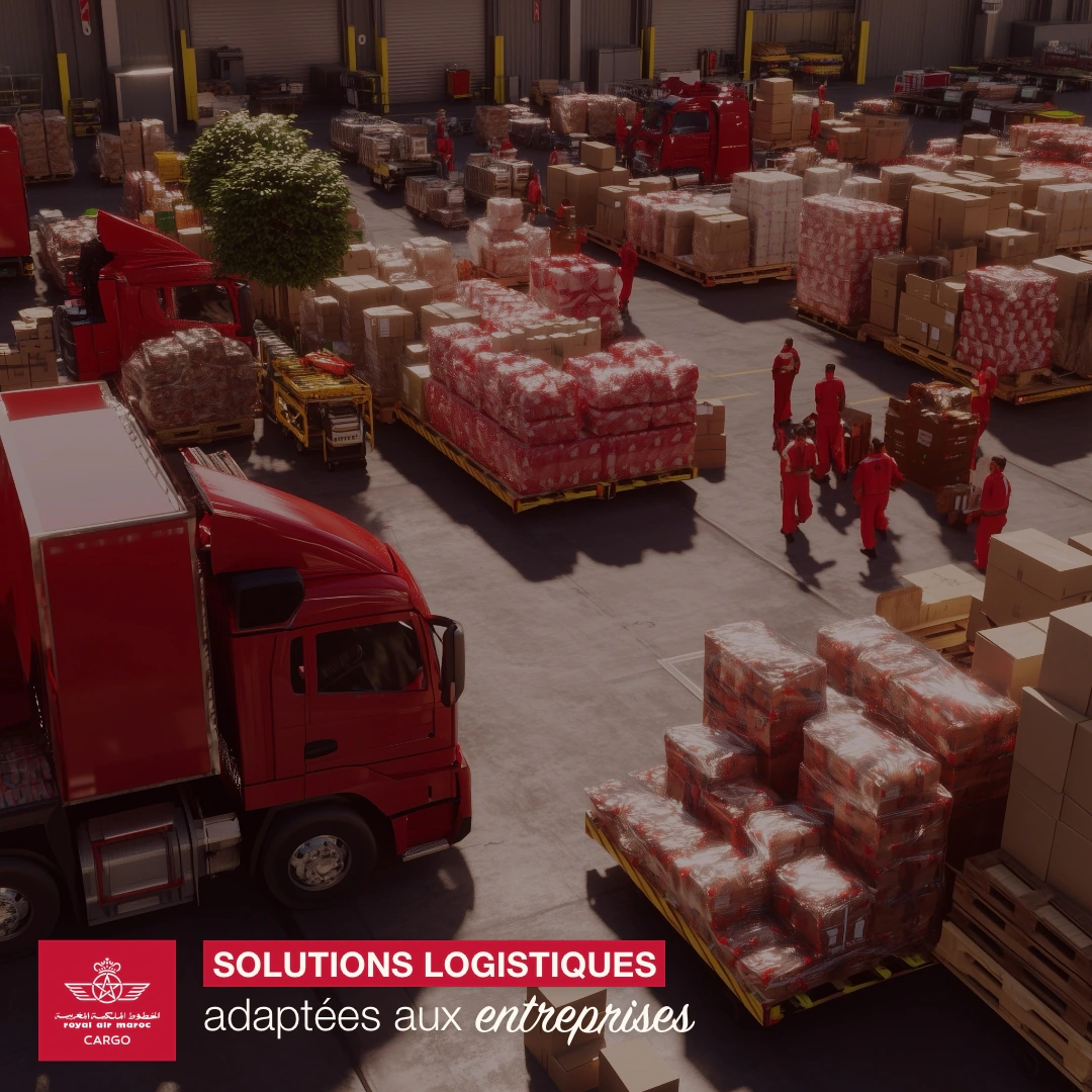 Post Royal Air Maroc Cargo : solutions logistiques adaptées aux entreprises, entrepôt et camions