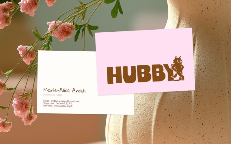 Hubby - Identité Visuelle - Application de Rencontre - Carte de visite