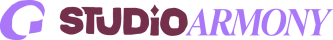 Logo Horizontal, Studio Armony - Version Violet