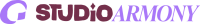 Logo Horizontal, Studio Armony - Version Violet